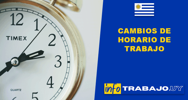 ¿Mi jefe puede hacerme un cambio de horario de trabajo?